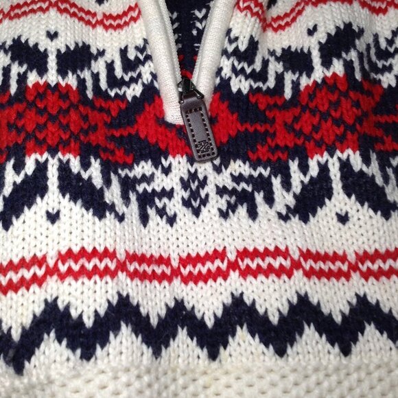 Izod Ski Sweater UNISEX S/P Chunky, Cable Knit, Preppy, Colligate, Ivy League - Picture 6 of 8